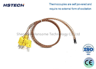Thermoelement mit Steckverbinder, 0-1000°C Gebrauchstemperatur, WRM N, Keramik/Kunststoff