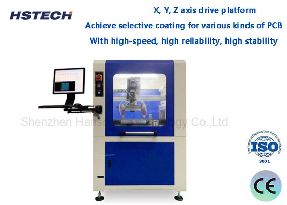 X-, Y- und Z-Achsen-Antriebsplattform Hochgeschwindigkeit Hochzuverlässigkeit Hohe Stabilität 3-Achsen-Selektive Beschichtungsmaschine