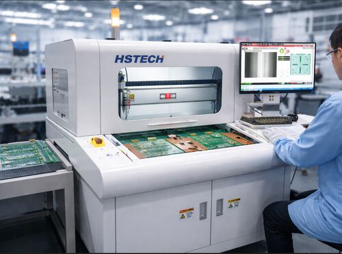 Neueste Unternehmensnachrichten über Hochpräzise PCB-Router-Maschine: Verbesserung der Effizienz der PCB-Abschließung in modernen SMT-Produktionslinien