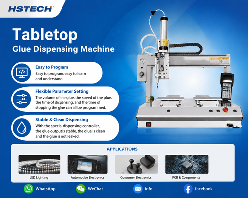 Jüngste Firmenblogs über New HS-D4221 Tabletop Potting Machine Released for PCB, Automotive & Consumer Electronics Precision Gluing