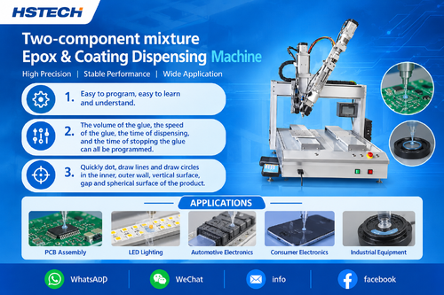 Jüngste Firmenblogs über HS‑D5331 Table‑Top Dual‑Platform Dispenser — Reliable Automated 2‑Part Epoxy Dispensing for Electronics
