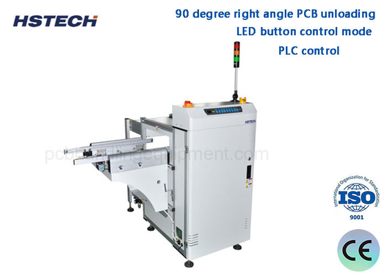 Ein guter Preis. 390mm Breite 3 Magazine 20M/Min 90 Grad LED-Knopf automatischer PCB-Entladegerät Online