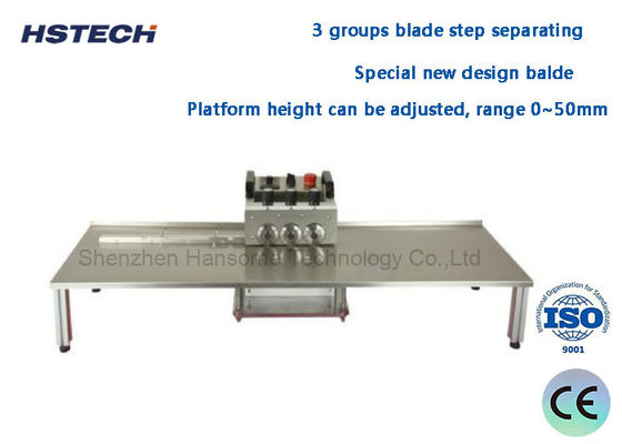 Ein guter Preis. 3 Gruppen Blade PCB Depanelizer Niedrigkraftbelastung für LED-Bandlicht Online