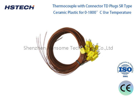 Ein guter Preis. PtRh13-pT WRB R Thermoelement mit Stecker TD Stecker SR Typ Keramik Kunststoff für 0-1600°C Temperatur Online