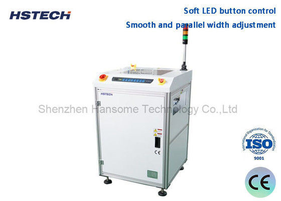 Ein guter Preis. Soft LED Button Control Glatte und parallele Breiteneinstellung SMEMA Kompatible PCB Drehförderer HS-SZ350 Online