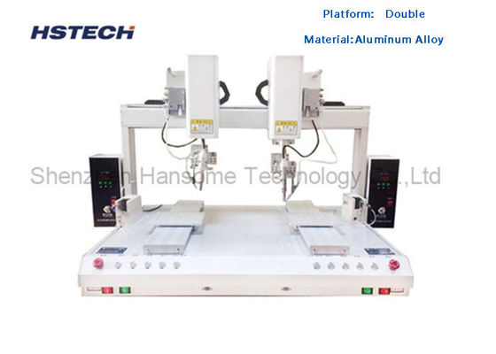 Ein guter Preis. Automatischer Präzisionslöterroboter 8 Achsen Doppeltisch Doppelkopf Roboterlötermaschine HS-DH800 Online