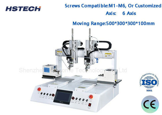 Ein guter Preis. 6 Achsen Doppelarbeitsstation Saugzufuhr Schraubverschlussmaschine Online