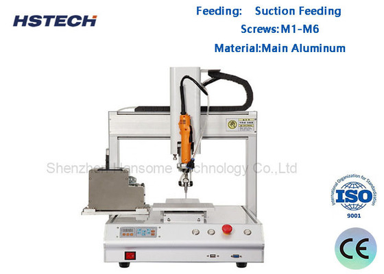 Ein guter Preis. Schreibtisch-Betrieb Schraubzieherroboter Saugzufuhr 3 Achsen Aluminiummaterial HS-SL551S Online