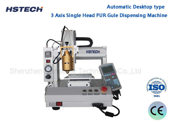 Ein guter Preis. 3 Achsen-Steppermotor-Kleimverteilmaschine Desktop-Typ mit PUR-Heizventil Online
