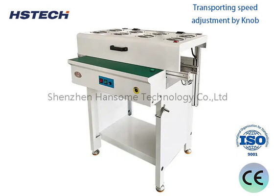 Ein guter Preis. Aluminiumtransportierende Schiene mit LED-Schaltflächen-Steuerungskontakt SMT-Fahrzeug mit ESD-Flachband Online
