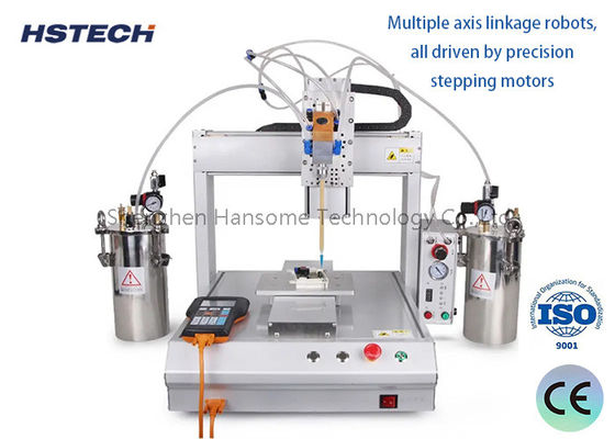 Ein guter Preis. Maschine zur Verteilung von rundem Klebstoff mit vier Stationen für die Verteilung von LED-Klebstoff Online