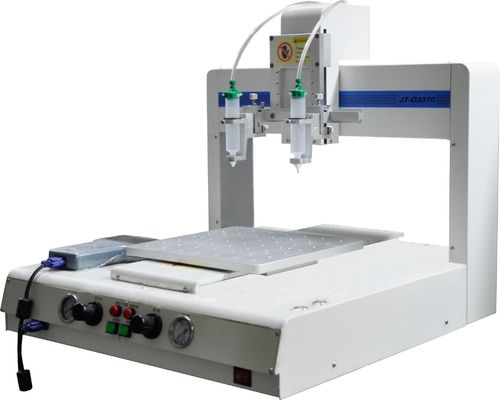 Ein guter Preis. 350W LCD-Epoxidkleber-Spender mit ±0,02 mm Wiederholgenauigkeit und 4-Achsen-Steuerung Online