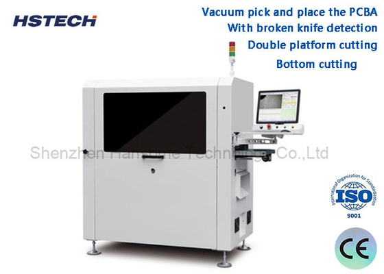 Ein guter Preis. Zweifachplatformschneiden mit gebrochenem Messer Detektion Inline PCBA Router Maschine Online