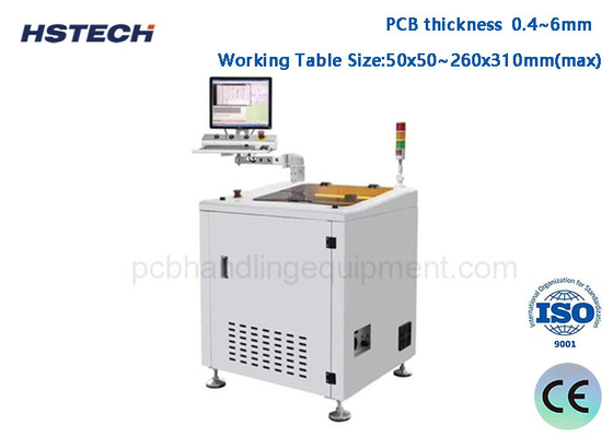 Ein guter Preis. Kleine Größe 60000RPM Einzelplattform PCB Depaneling Separator Maschine Offline PCBA Depaneling Router Online