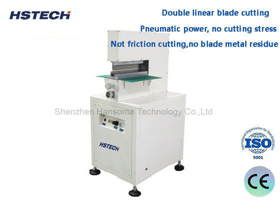 Ein guter Preis. Pneumatische Leistung PCB-Depaneling-Ausrüstung V-Schnitt PCB-Depaneler mit doppelter linearer Blade-Schnitt Online