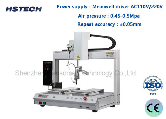 Ein guter Preis. Einkopf-Doppelplattform-Temperaturkontrolle 5Achsen automatischer Lötroboter HS-S5331R Online