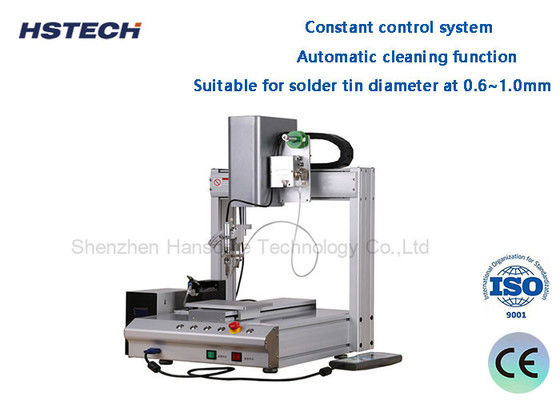 PCB-Roboter-Lötmaschine Einzelbett 0,8 mm Lötspitze Manuelle Programmierung HS-S331R
