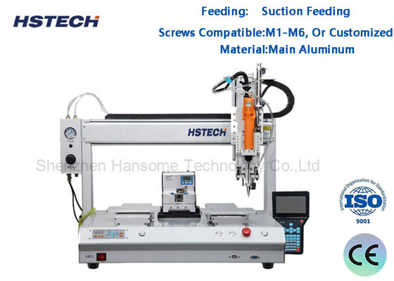Ein guter Preis. Doppelplattform-Schraubverbindungsmaschine mit Einfachzufuhrmaschine 4 Achsen-Schraubverriegelungsmaschine HS-SL5331 Online