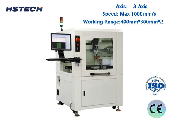 Ein guter Preis. 3 Achsen Klebeverteilmaschine Edelstahl Maschinenkörper Fenster Betrieb Visuelle Klebeverteilmaschine HS-VD331 Online