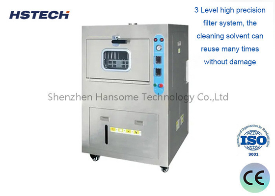 Ein guter Preis. 60L SMT-Schablonenreinigungsmaschine mit 3-stufigem Filtersystem und 0-7KG Druck Online