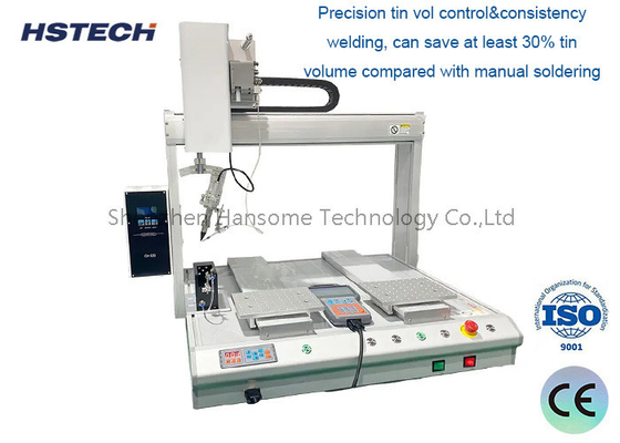 Ein guter Preis. Automatische Vierachs-Lötroboter-PCB-Schreibtisch-Lötmaschine mit hochpräzisem Schrittmotor Online