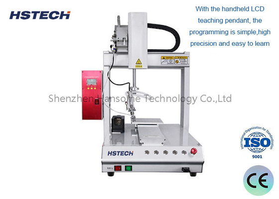 Ein guter Preis. 4 Achsen Lötmaschine mit manueller Programmierung Hochpräzision X/Y/Z/R Rotation Online