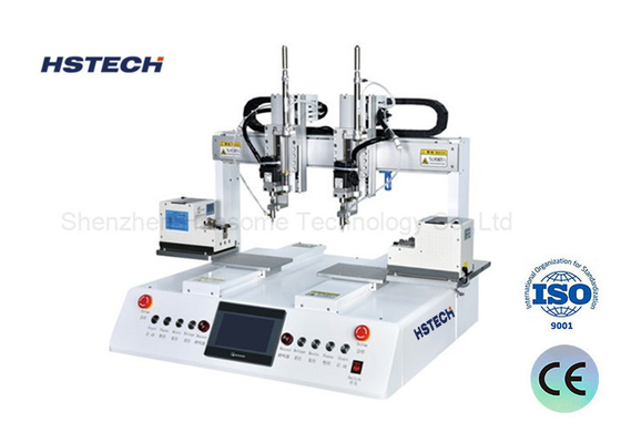 Ein guter Preis. Sichtbarer Betrieb 6 Achsen Betrieb Schraubverschlussmaschine mit doppelter Arbeitsstation Online