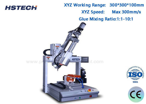 Ein guter Preis. Hochpräzise 4-Achsen-AB-Klebstoffdosiergerät ±0,02 mm Genauigkeit 300x300x100 mm Mischungsverhältnis 1:1-10:1 Online