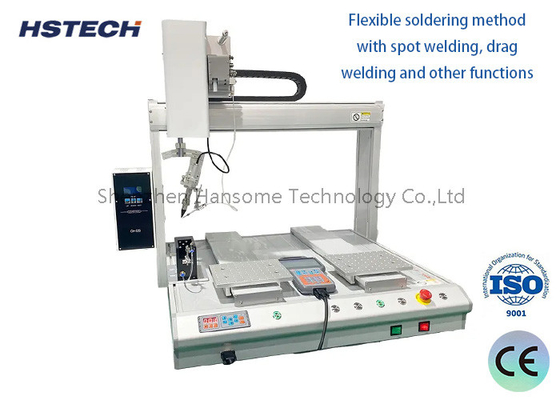 Ein guter Preis. Hochpräzisions-automatische Lötroboter-Schreibtisch-Lötmaschine für das Mehrwinkel-Löt Online