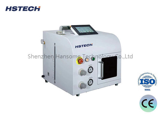 Hocheffiziente SMT-Reinigungsanlage HS-800 mit PLC-Touchscreen und grüner Abdeckung